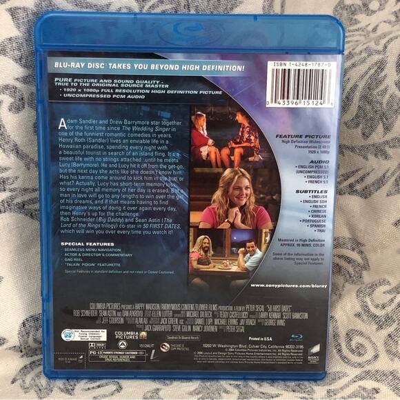 50 First Dates Blue Ray DiscnMovie - Picture 11 of 16